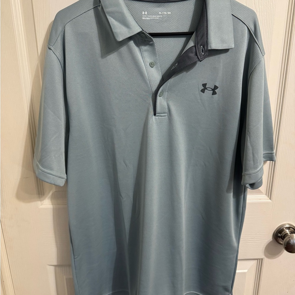 Under Armour Men's Steel Blue Polo Shirt